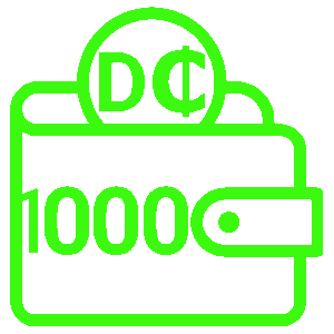 Confezione da 1000 Dental Coins (€1,45 IVA esclusa/D₵)